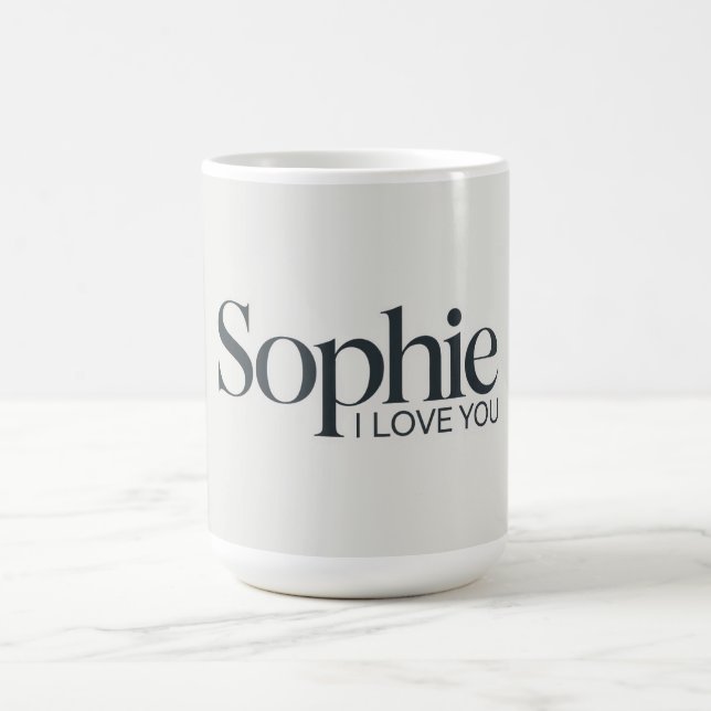 Caneca De Café Sophie ILove You (Centro)