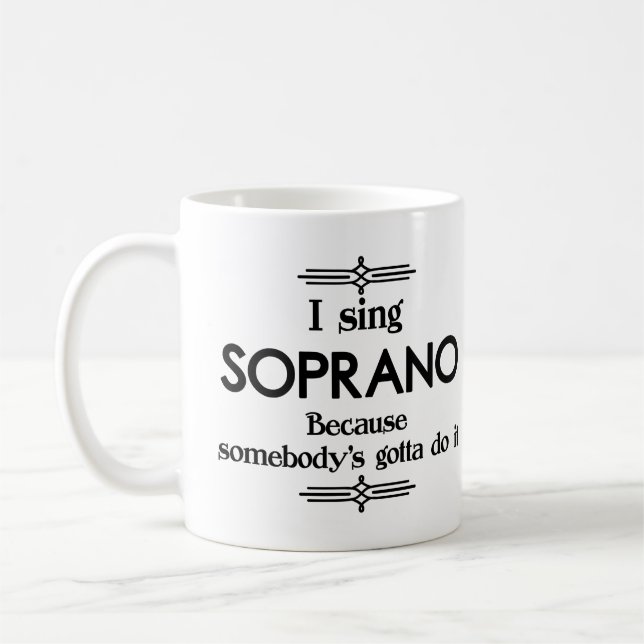 Caneca De Café Soprano - Alguém tem uma música engraçada (Esquerda)