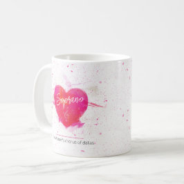 Caneca De Café Soprano Musical Heart Part