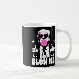 Caneca De Café Sopro-me Engraçado Tremor Rosa Goma-Bolo Donald Tr