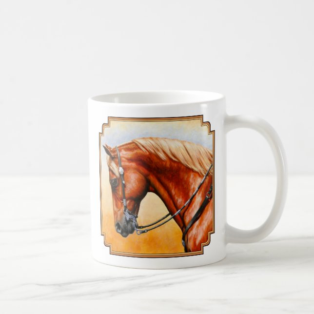 Caneca De Café Sorrel Western Pleasure Quarter Horse (Direita)
