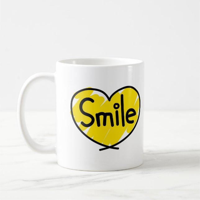 Caneca De Café Sorria (Esquerda)