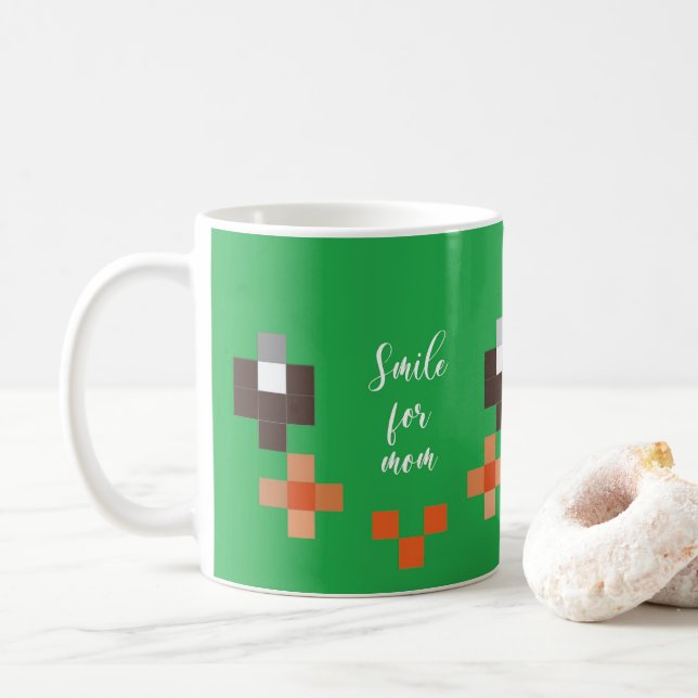 Caneca De Café Sorria4Mãe Púrpura Mug com Sorriso (Com Donut)