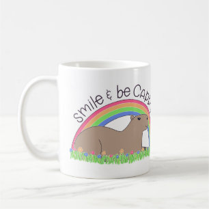 Caneca De Café Sorria e seja Cappy feliz, capybara