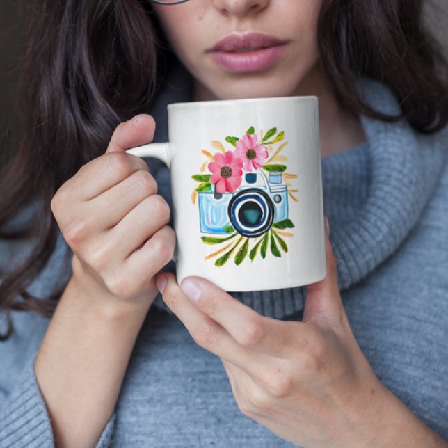 Caneca De Café Sorria, é um novo dia (Criador carregado)
