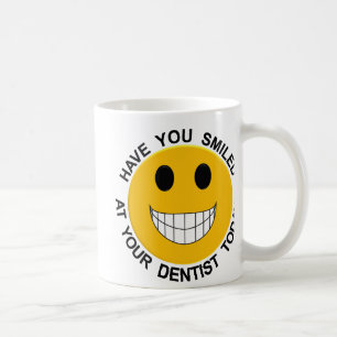 Caneca De Café Sorria No Seu Cara Dentista De Café Mug
