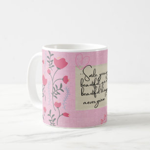 Caneca De Café Sorria que você é bonita