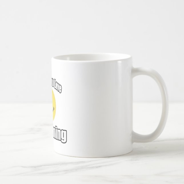 Caneca De Café Sorria Se Você Adora Nadar (Direita)