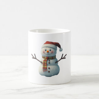Caneca De Café Sorrindo Snowman Mug, presente de natal