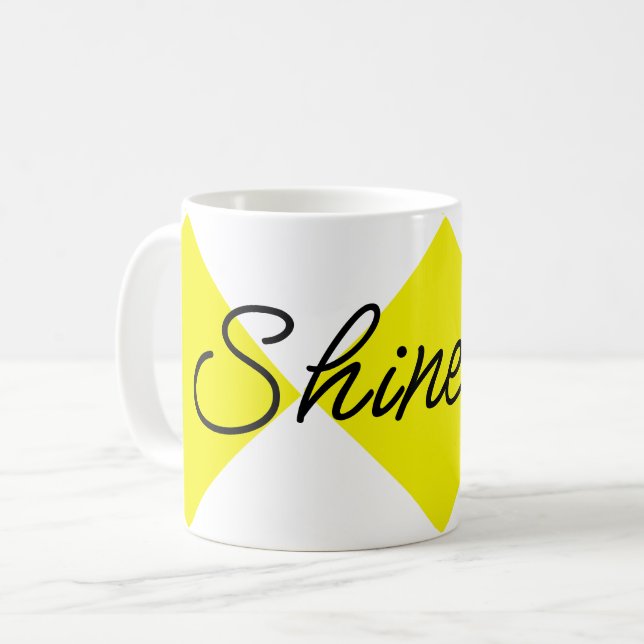 Caneca De Café Sorriso brilhante (Frente Esquerda)