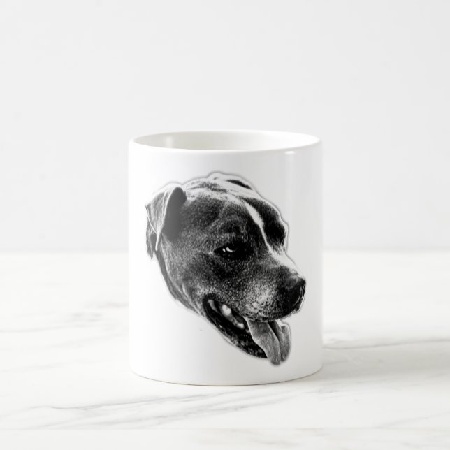 Caneca De Café Sorriso Confiante - Misture o Retrato Mug (Centro)