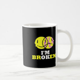 Caneca De Café Sorriso confuso Sou uma Doença Invisível Quebrada 