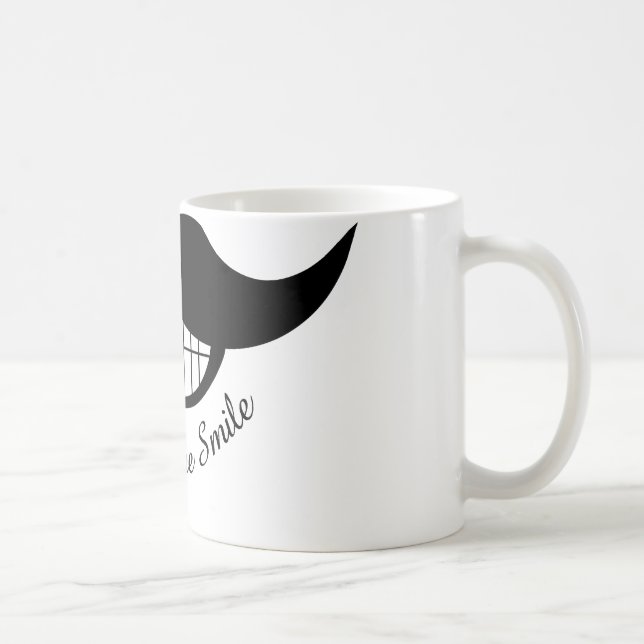 Caneca De Café Sorriso de bigode (Direita)