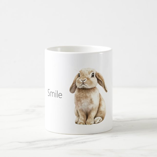 Caneca De Café Sorriso de Coelho (Centro)