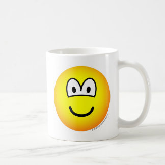 Caneca De Café Sorriso! emoticon grande do tellow
