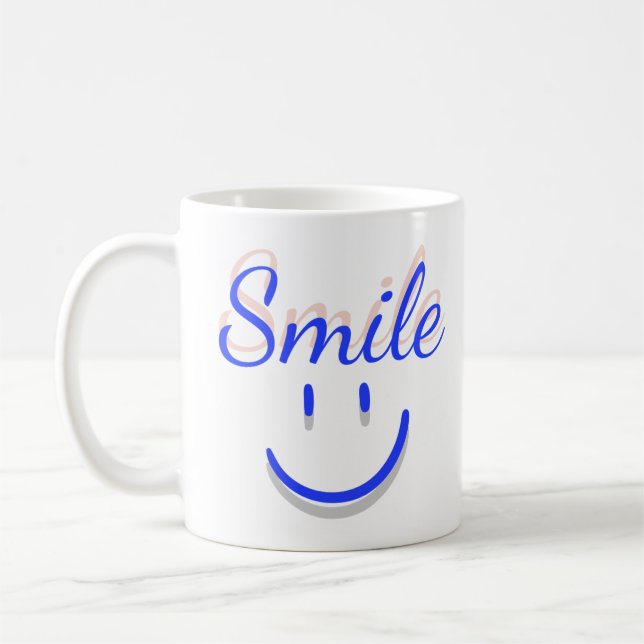 Caneca De Café Sorriso - Espalhar a Positividade e a Felicidade (Esquerda)