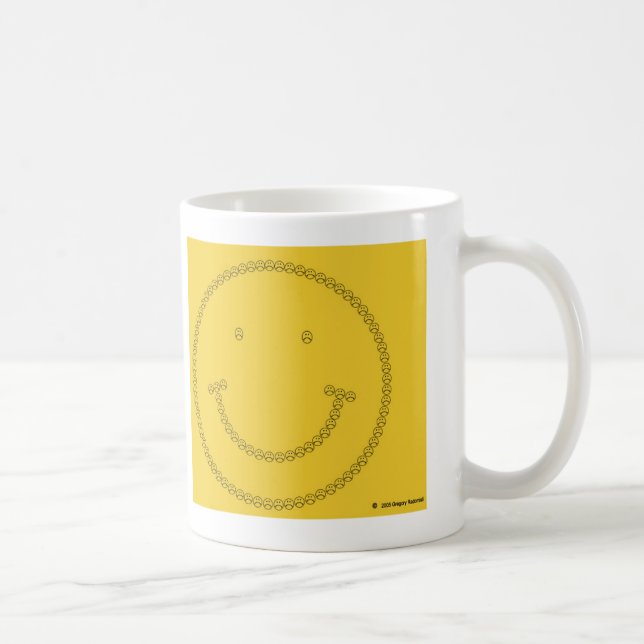Caneca De Café Sorriso olhando de sobrancelhas franzidas (Direita)