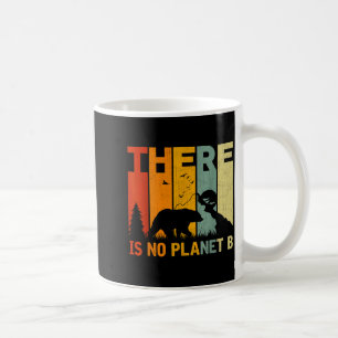 Caneca De Café Sorriso Retro Dia da Terra Reduzir Reutilizar Reci
