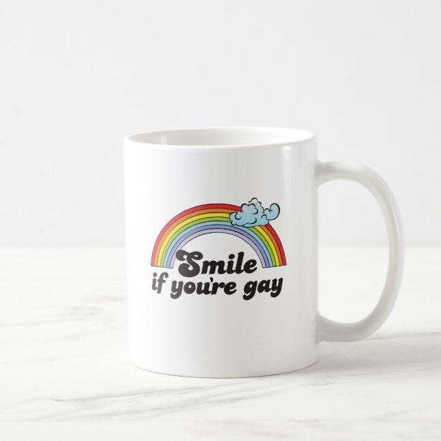Caneca De Café Sorriso se você é alegre (Direita)