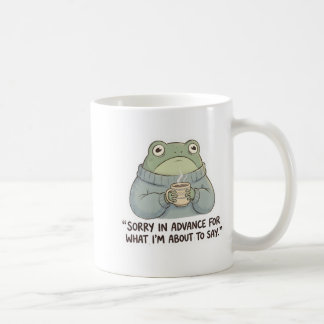 Caneca De Café Sorry in Advance Frog Coffee Mug