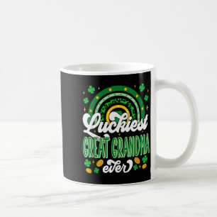 Caneca De Café Sorte bisavó shamrocks sortudos st