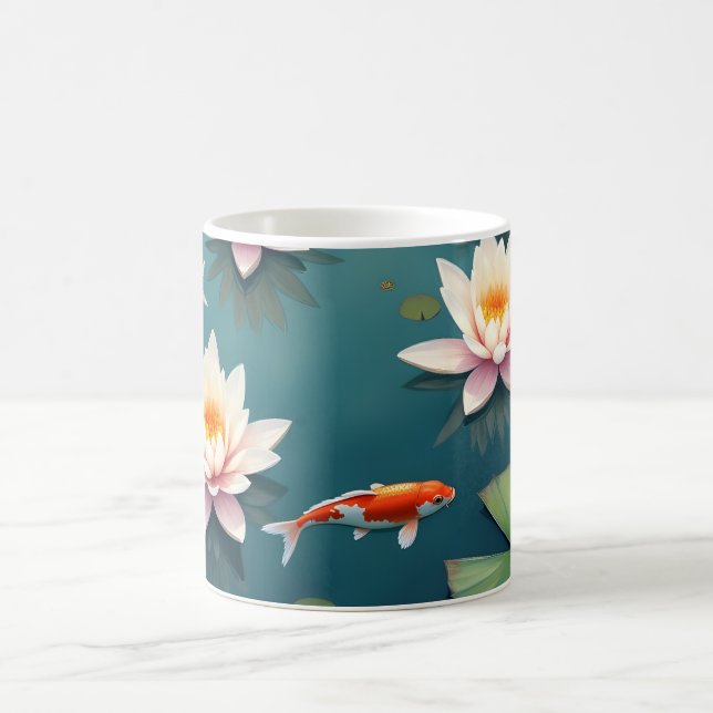Caneca De Café Sorte dos Koi (Centro)