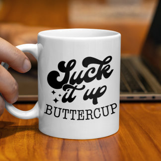 Caneca De Café Sorte Ip ButterCup Funny Motivation