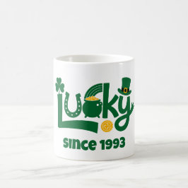Caneca De Café Sortudo desde Ano