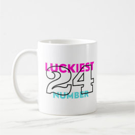 Caneca De Café sortudo número 24