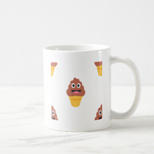 Caneca De Café sorvete cone poo emoji