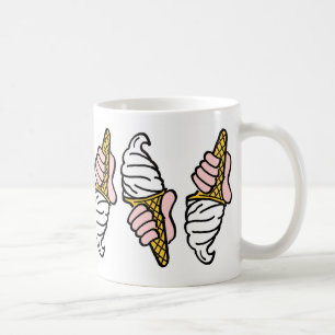Caneca De Café Sorvete de Design com Sorvete Cones