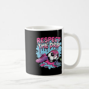 Caneca De Café Sorvete de Gotejamento de Futebol Respeite o Gotej