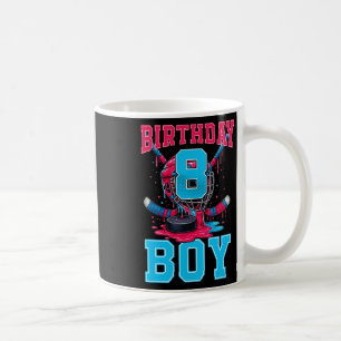 Caneca De Café Sorvete de hóquei de 8 anos de idade pinga 8º aniv