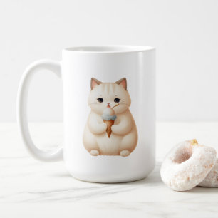 Caneca De Café Sorvete de Scoop & Snuggles Cone Kitten