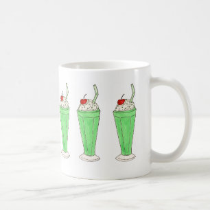 Caneca De Café Sorvete de Shamrock verde Agita Rua.