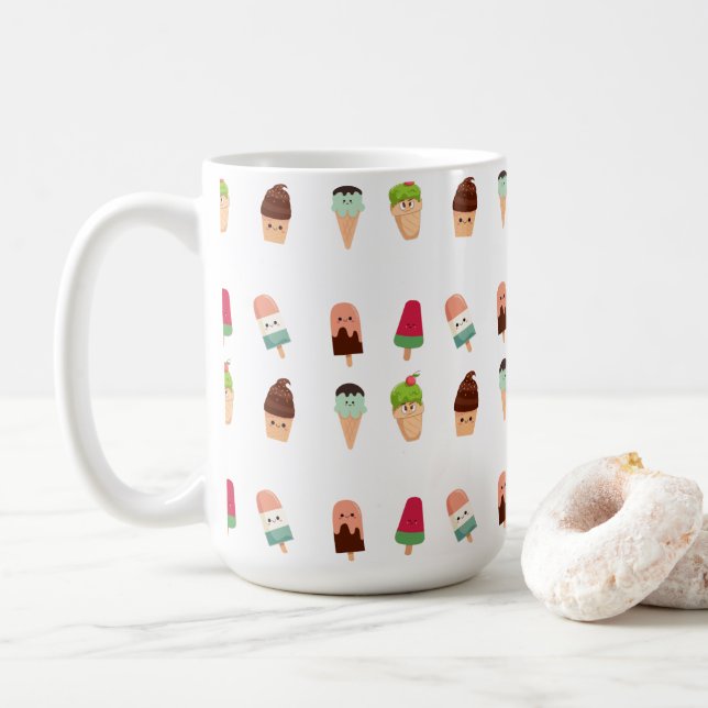 Caneca De Café sorvete de verão (Com Donut)