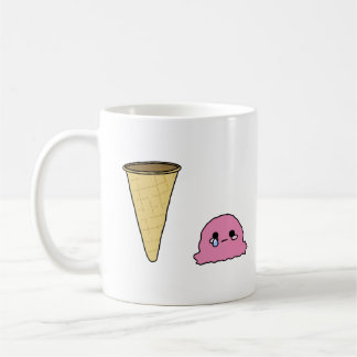 Caneca De Café Sorvete Derramado
