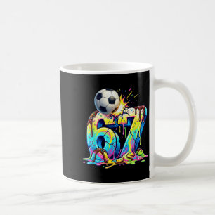 Caneca De Café Sorvete Drip Futebol 67 Seis Sete Divertido Geraçã