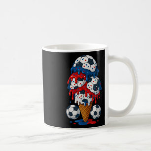 Caneca De Café Sorvete Drip Futebol Coisas 4 De Julho Meninos Cri