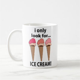 Caneca De Café Sorvete Eu Só Procuro Sorvete