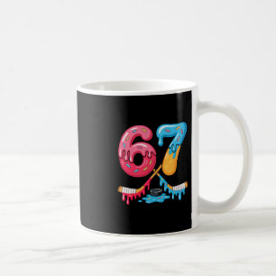 Caneca De Café Sorvete Hockey Six Seven Gotejamento