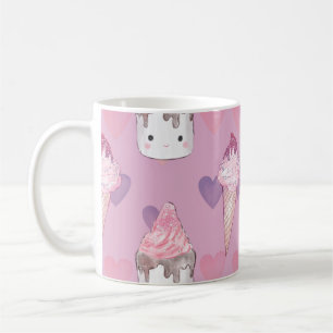 Caneca De Café Sorvete Marshmallow