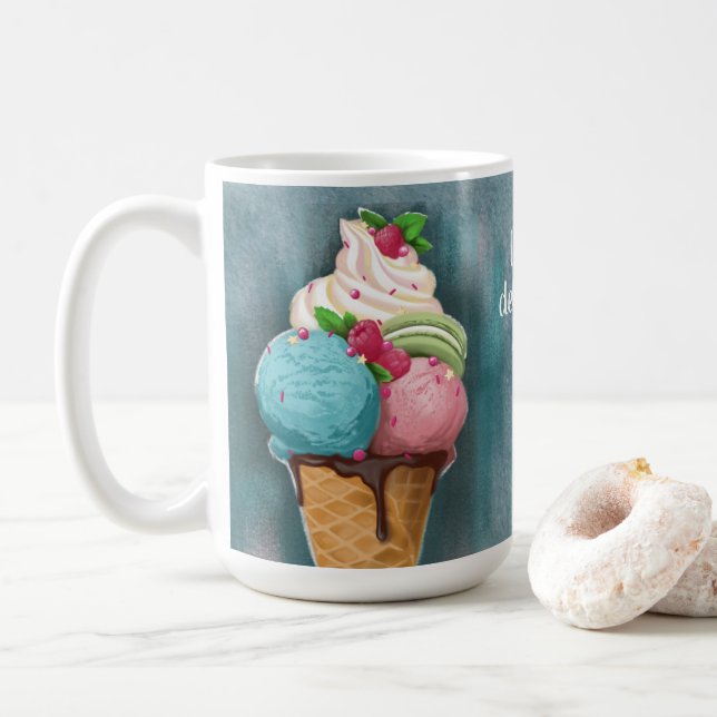 Caneca De Café Sorvete Mug (Com Donut)