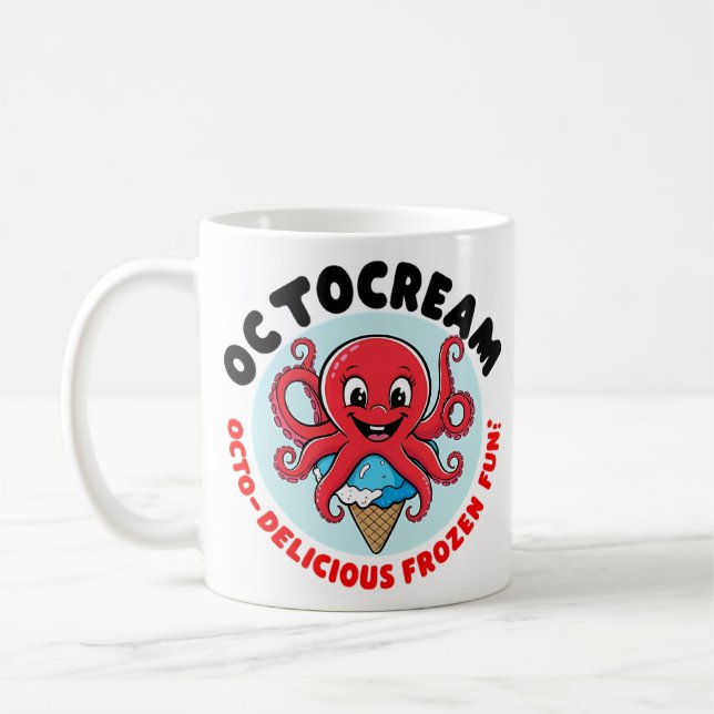 Caneca De Café Sorvete Octopus (Esquerda)