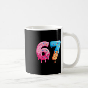 Caneca De Café Sorvete Seis Sete Gota Legal Meme 67 Número Divert