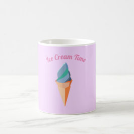 Caneca De Café Sorvete - Tempo Rosa Mug