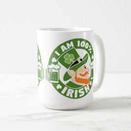 Caneca De Café Sou 100% Irlandês
