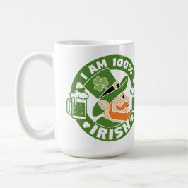 Caneca De Café Sou 100% irlandês