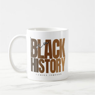 Caneca De Café Sou a História Negra Mês Honrando a América Africa