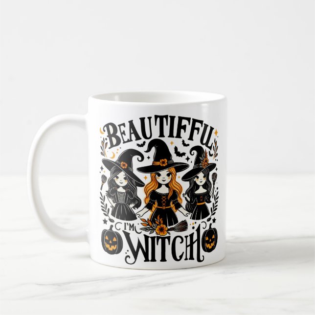 Caneca De Café Sou a linda bruxa Mug (Esquerda)